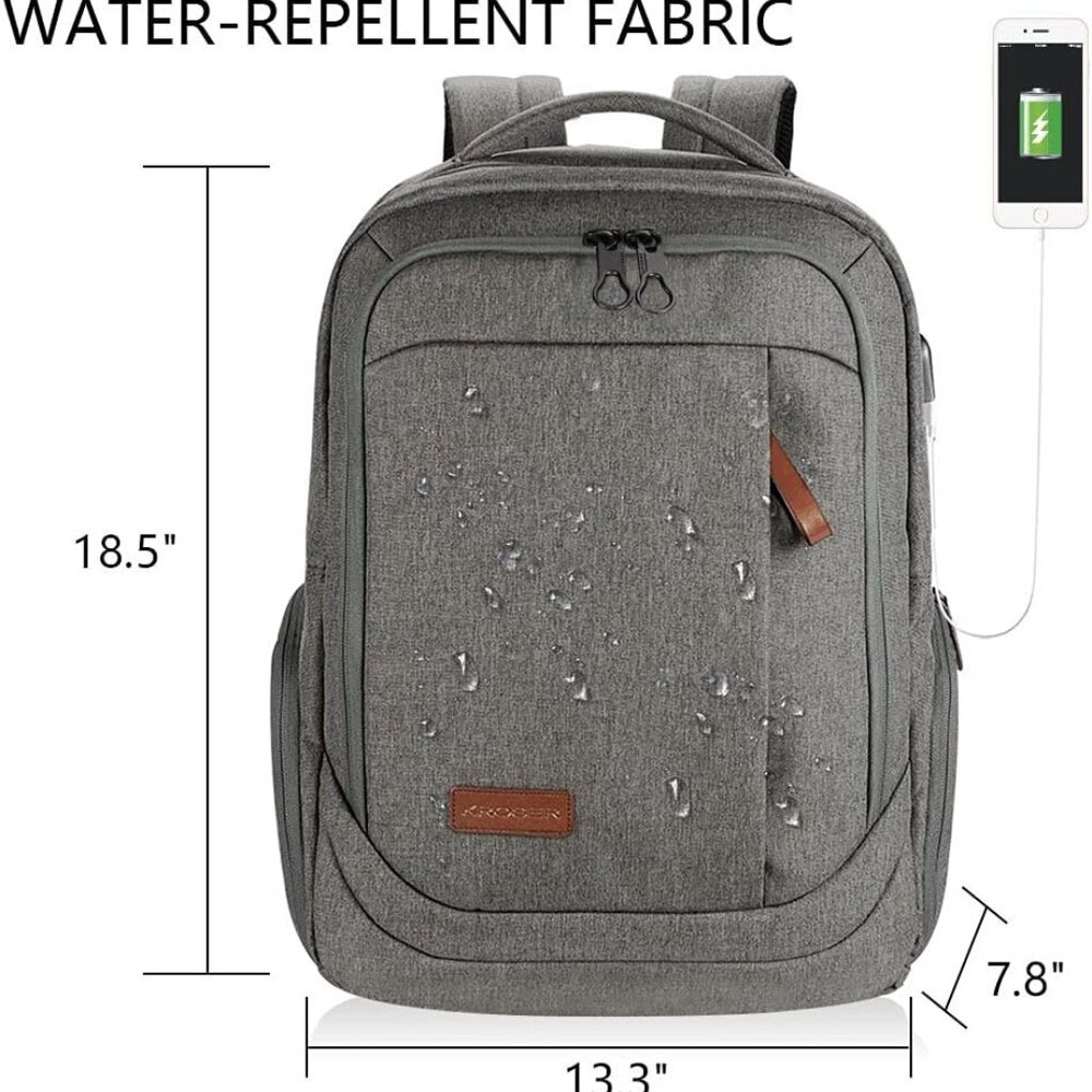 Laptop Backpack Large Computer Backpack Fits Up T… - image 2